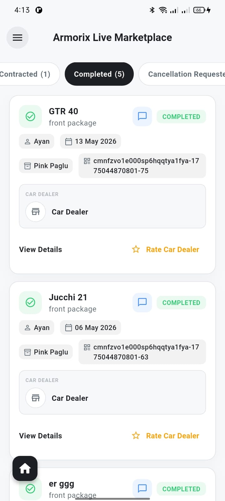 App preview — Armorix, Automotive / NFC built with Flutter and NFC by Ayan Parvaiz