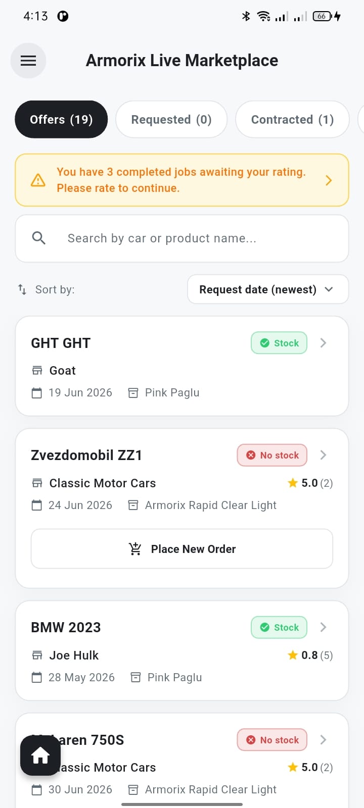 Marketplace Offers — Armorix, Automotive / NFC built with Flutter and NFC by Ayan Parvaiz