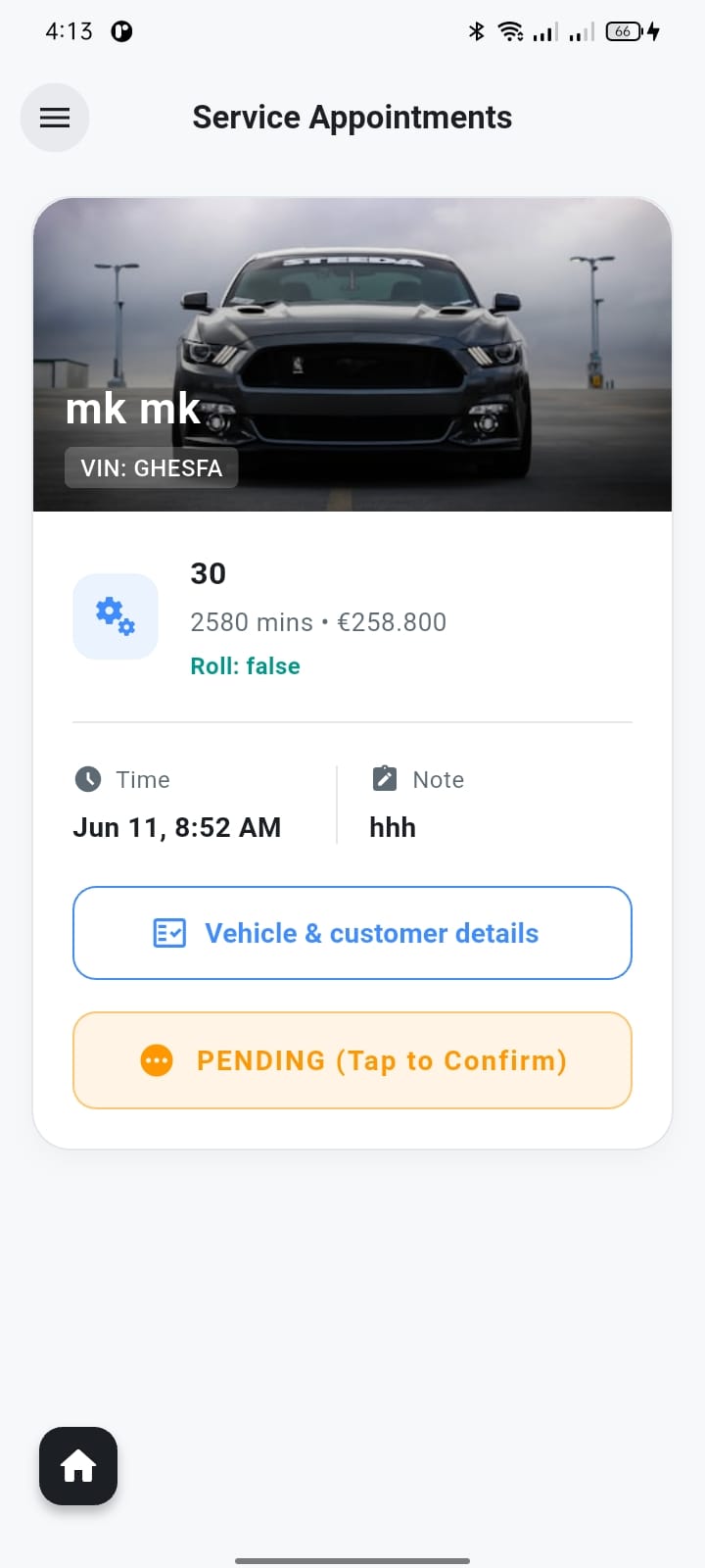 Service Appointments — Armorix, Automotive / NFC built with Flutter and NFC by Ayan Parvaiz