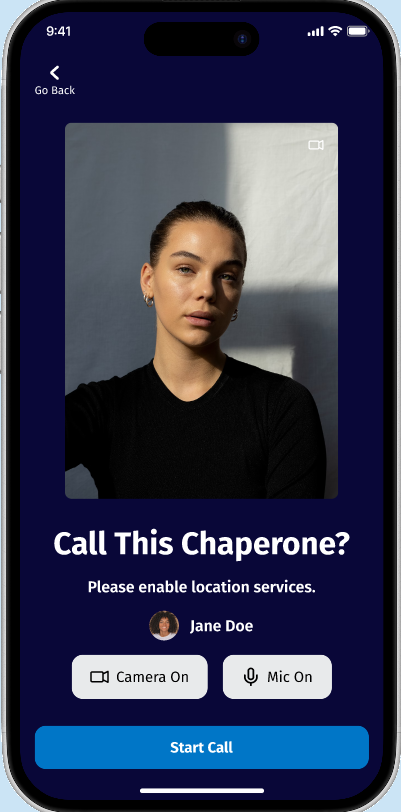 Call Setup — Ashly, Accessibility / Social Impact built with Flutter and Node.js by Ayan Parvaiz