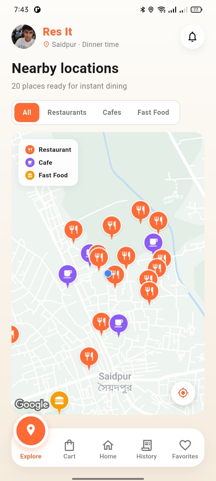 Explore Map — DineSwift, Multi-Tenant SaaS built with NestJS 10 and Prisma 5 by Ayan Parvaiz