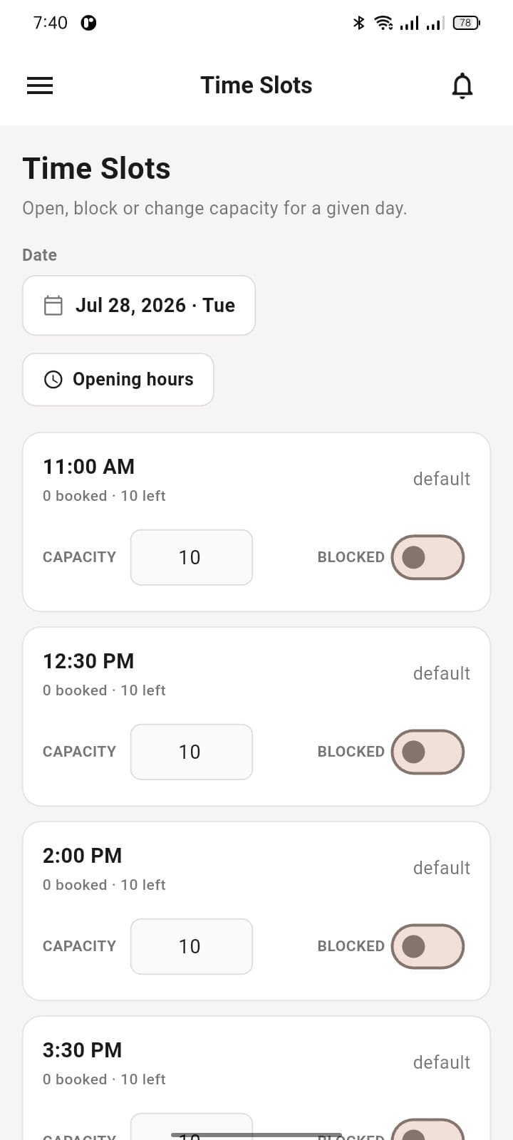 Time Slots — DineSwift, Multi-Tenant SaaS built with NestJS 10 and Prisma 5 by Ayan Parvaiz