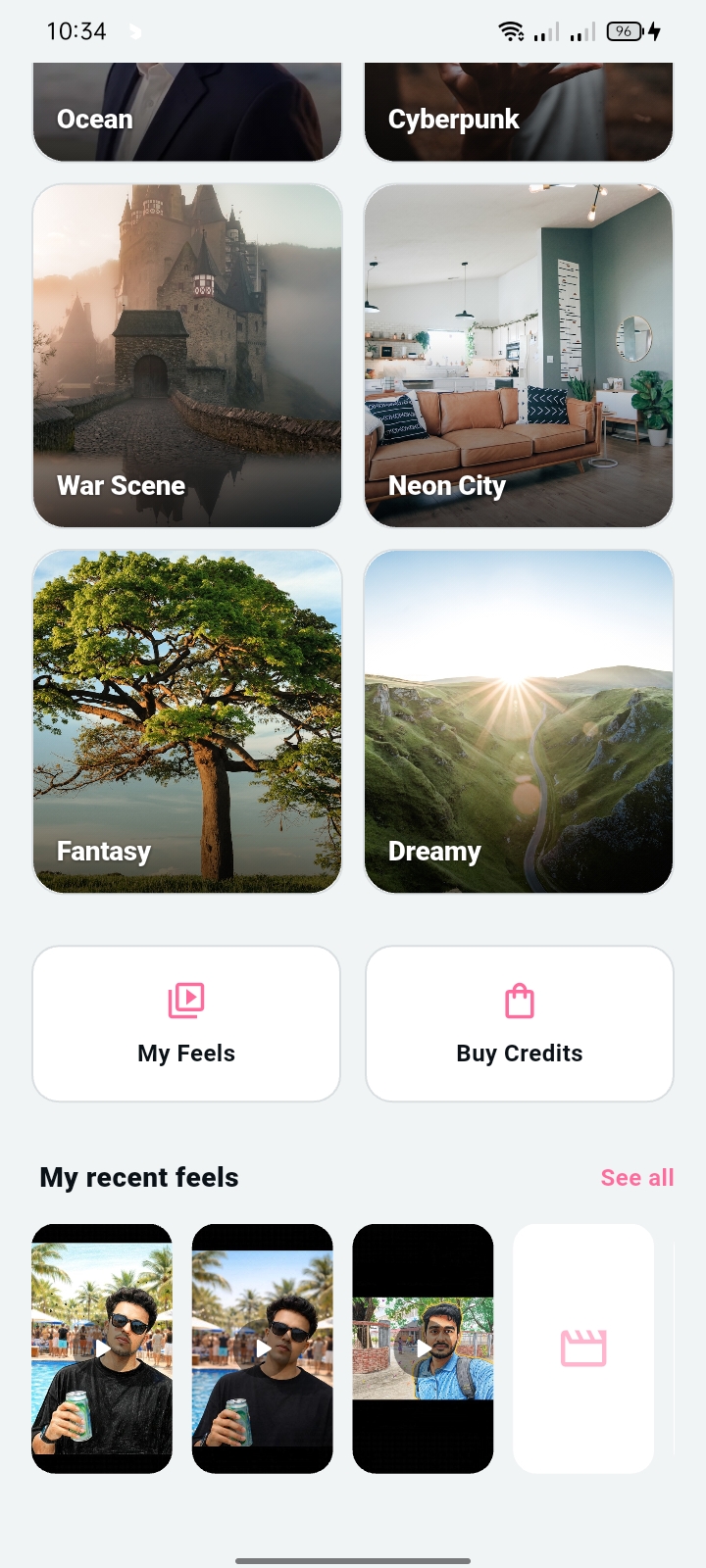Feels Studio Scenes — iChat, AI Content Studio built with Flutter and Dart by Ayan Parvaiz