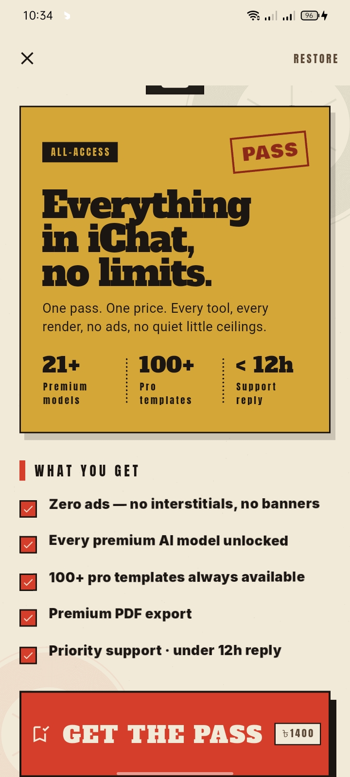 App preview — iChat, AI Content Studio built with Flutter and Dart by Ayan Parvaiz