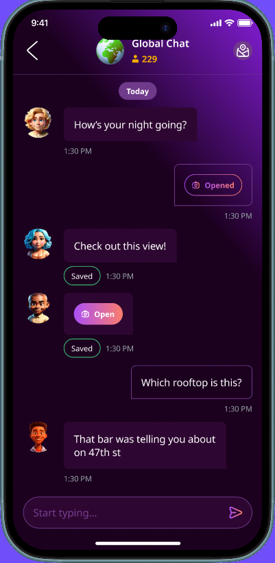 Real-time Chat — OutSpot, Social Platform built with Flutter and Express by Ayan Parvaiz