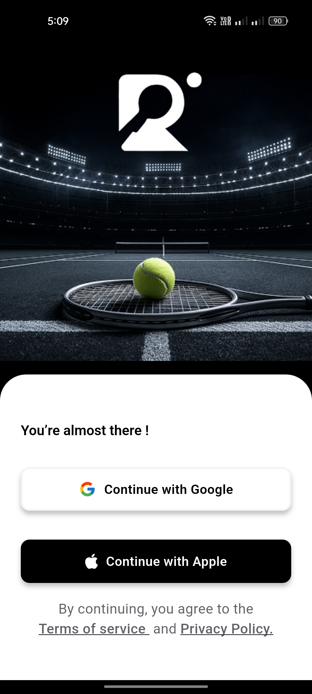 Google & Apple Sign-In — Racqit, Sports / Social Platform built with Flutter and Dart by Ayan Parvaiz